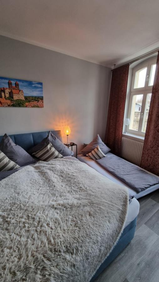 Sanierte Ferienwohnung im Einzeldenkmal Quedlinburg Exterior foto